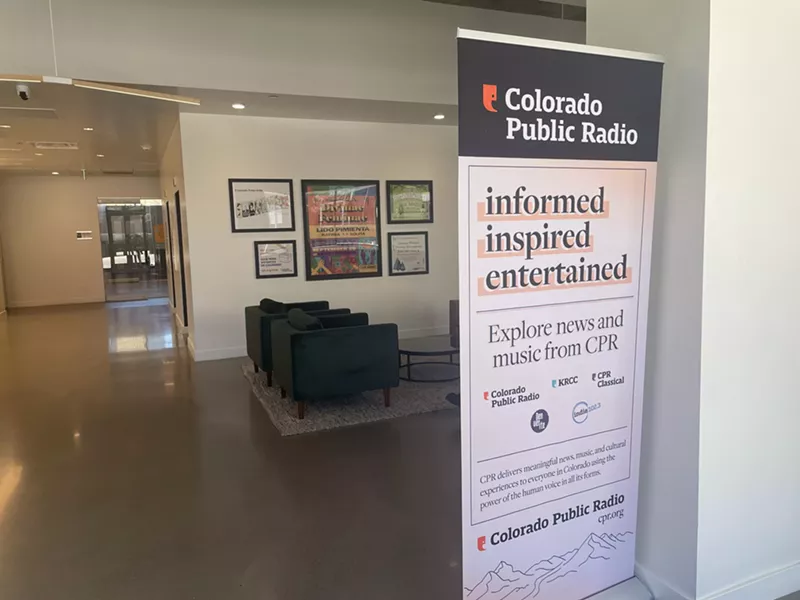Image: Inside Colorado Public Radio office