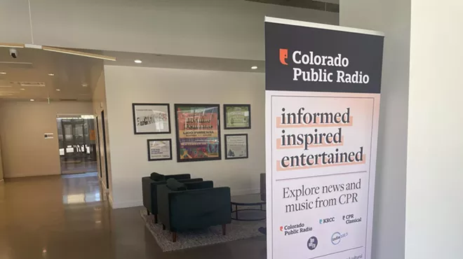 Inside Colorado Public Radio office