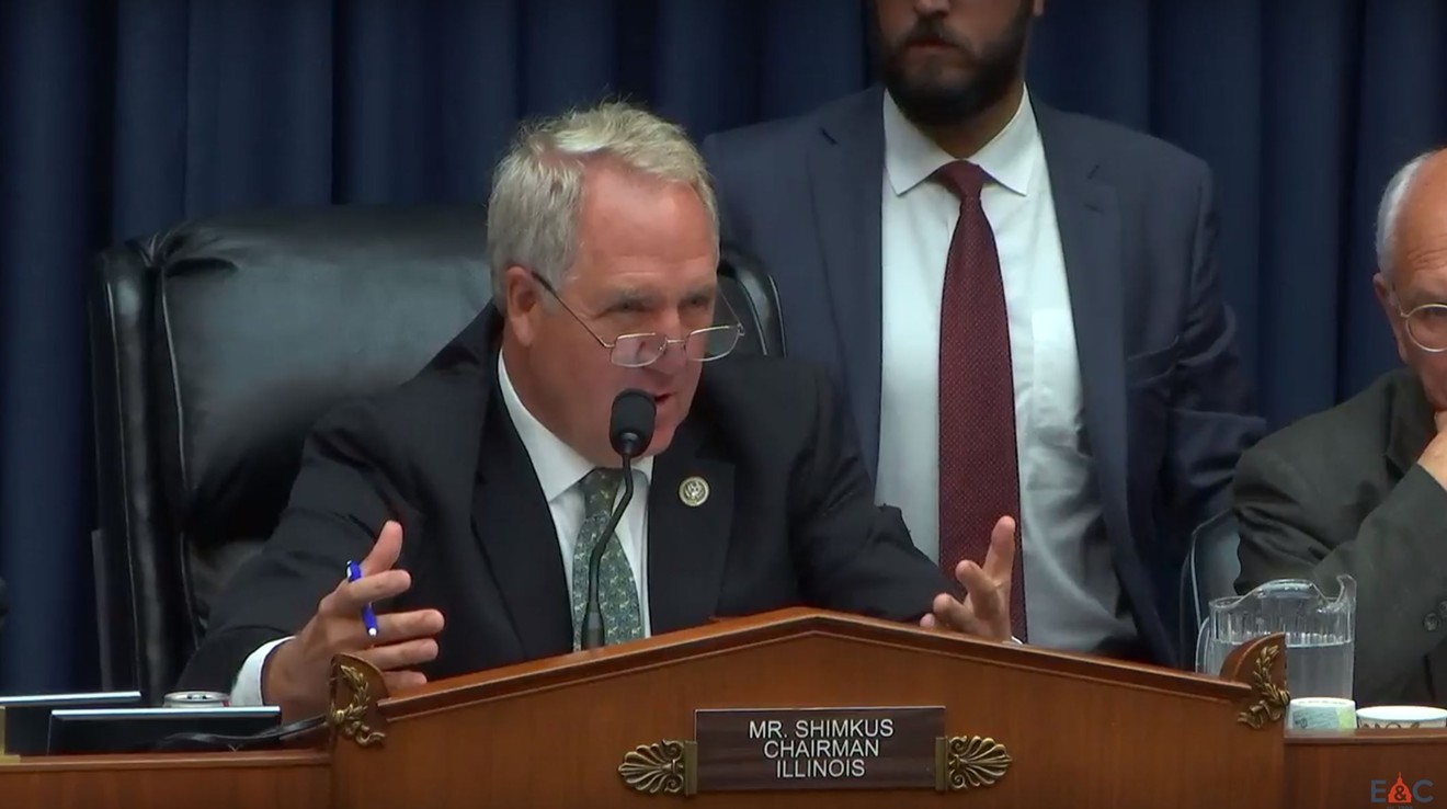 Congressman John Shimkus, chairman of the subcommittee, questioning a witness at Thursday's hearing.