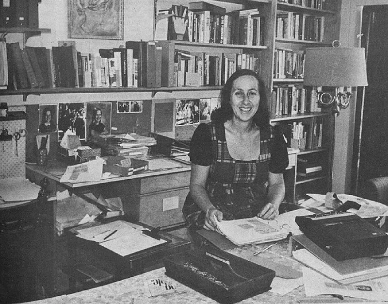 Image: Mae Brussell in her studio.