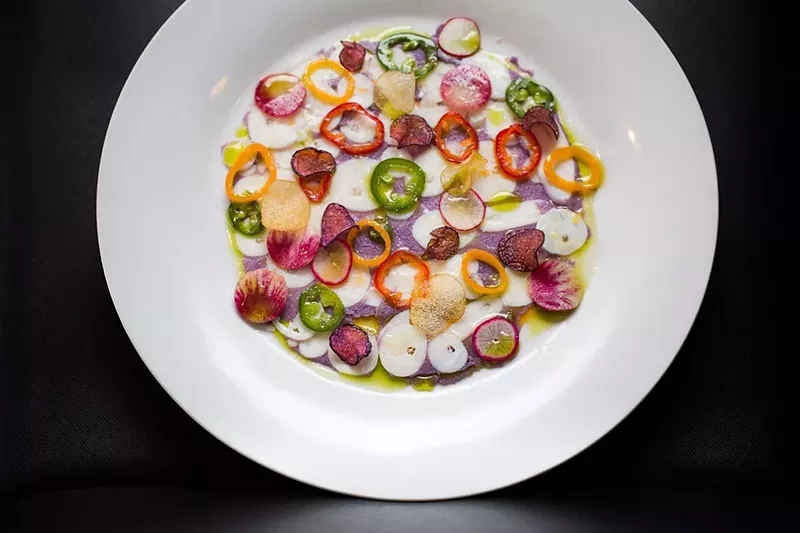 Image: Octopus carpaccio at Il Posto.