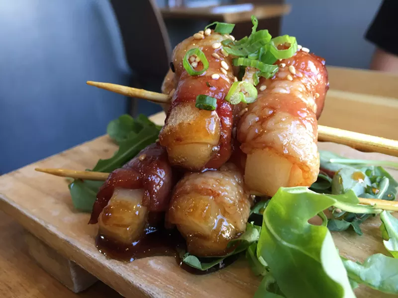 Image: Wrapping something in bacon is never a bad idea.