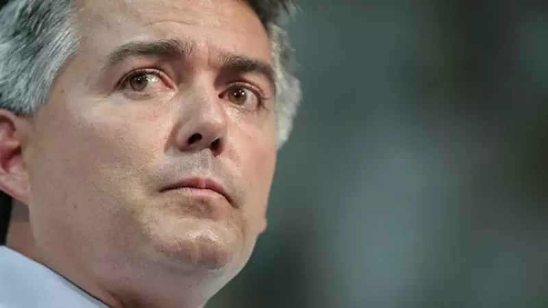 Image: Senator Cory Gardner at a 2017 town hall.