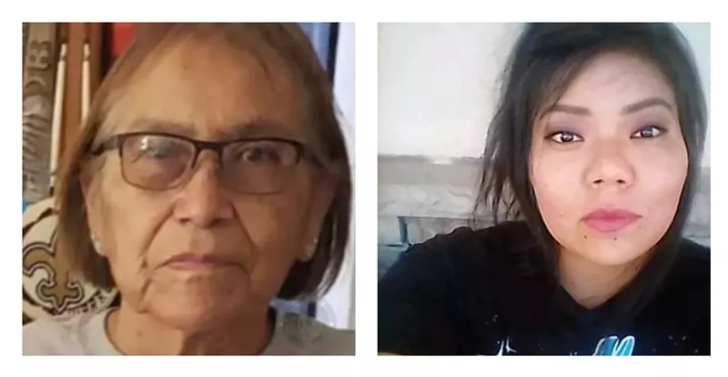 Image: two indigenous women missing
