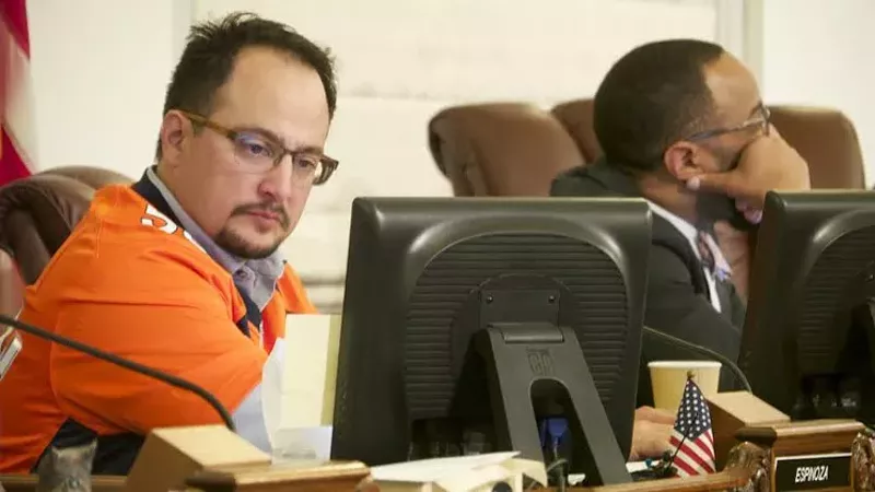 Image: Denver City Councilman Rafael Espinoza voted against a stormwater fee hike last year to fund the Platte to Park Hill drainage project.