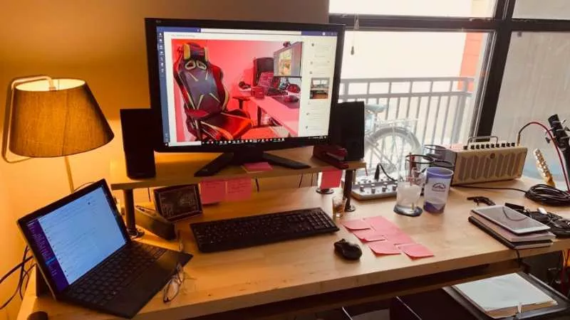 Image: The home office of a Slalom staffer.