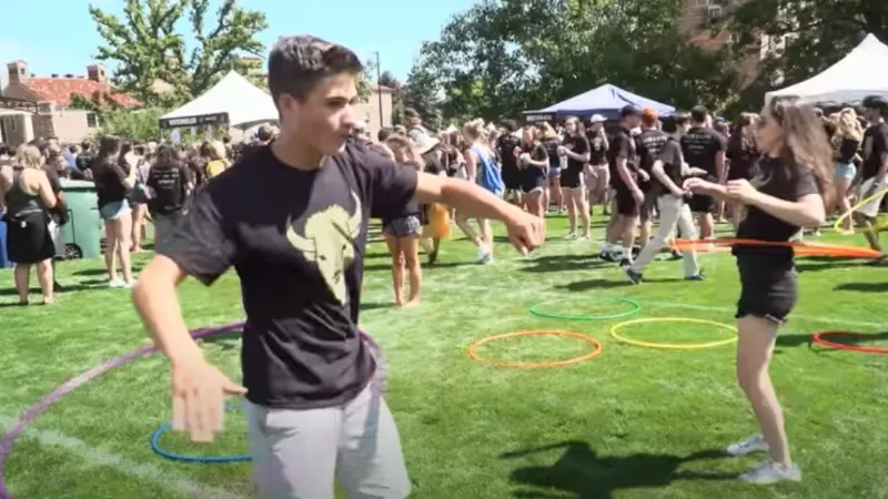 Image: Scenes like this won't be happening for the next two weeks at the University of Colorado Boulder.