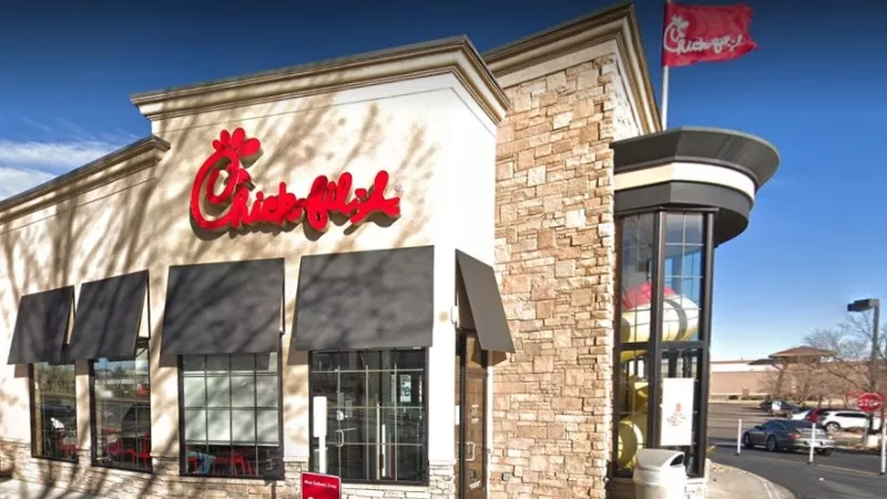 Image: The Chick-fil-A restaurant at 9976 West Remington Place in Littleton was designated a COVID-19 outbreak site.