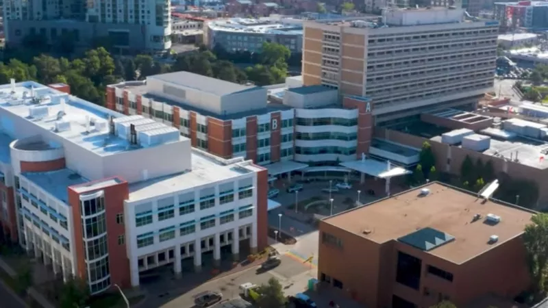 Image: An overhead view of Denver Health.