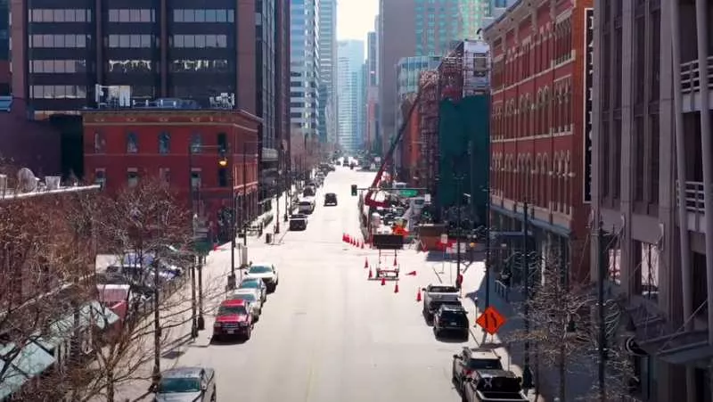 Image: Deserted Denver streets have been a common sight during the stay-at-home order.