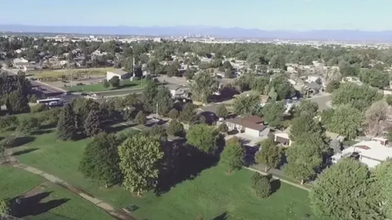 Image: A bird's-eye view of Montbello, which has seen 84 hospitalizations ascribed to COVID-19.
