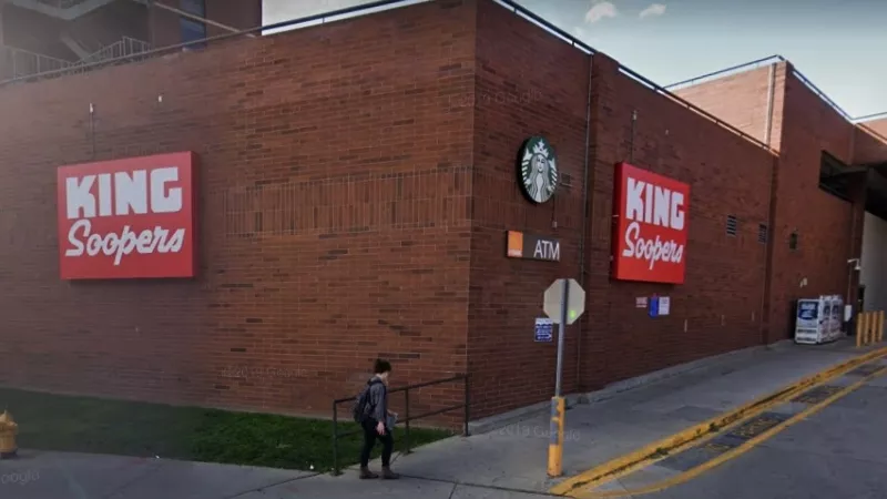 Image: King Soopers 1, at 1331 Speer Boulevard in Denver, has been identified as a COVID-19 outbreak site.