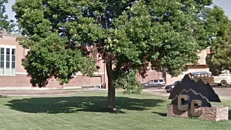 Image: Cañon City High School suspended in-person classes this week because of at least sixteen COVID-19 cases among students.