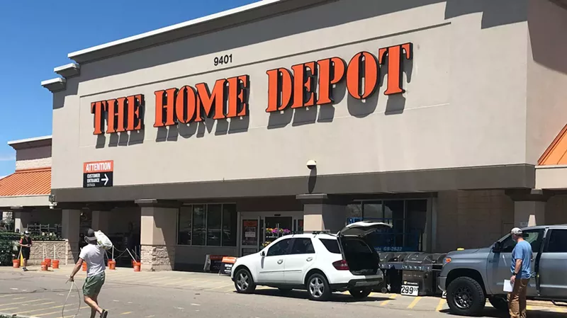 Image: The Home Depot at 9401 East Arapahoe Road in Greenwood Village has been declared a COVID-19 outbreak site.