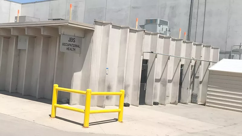 Image: The occupational health office at the JBS meatpacking plant in Greeley.