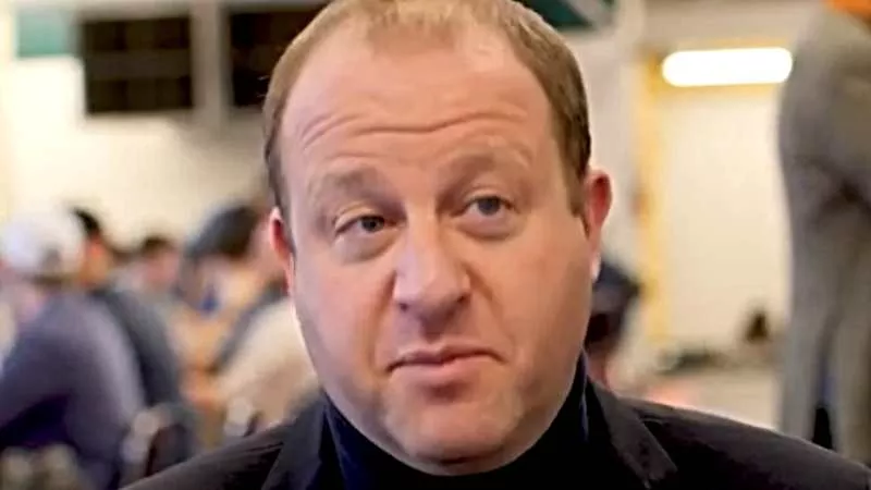 Image: Colorado Governor Jared Polis during an interview earlier this year.