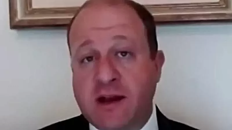 Image: Colorado Governor Jared Polis during a recent Fox31 town hall about COVID-19.
