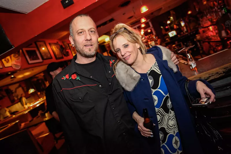 Image: Jim Norris and Jerri Theil hanging out before a show at 3 Kings Tavern on Friday, December 4, 2009.