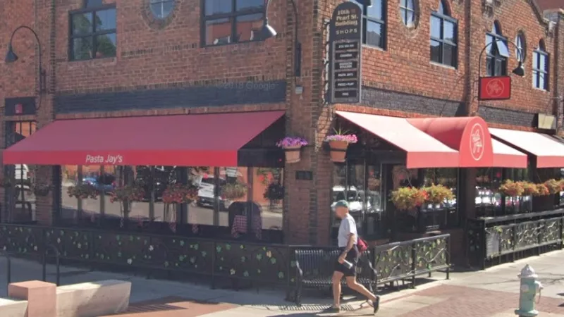 Image: Pasta Jay's, at 1001 Pearl Street in Boulder, is currently under investigation for its second outbreak of COVID-19.