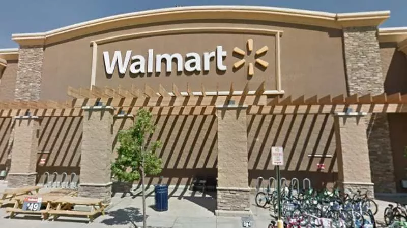 Image: Outside the Walmart at 6675 Business Center Drive in Highlands Ranch.