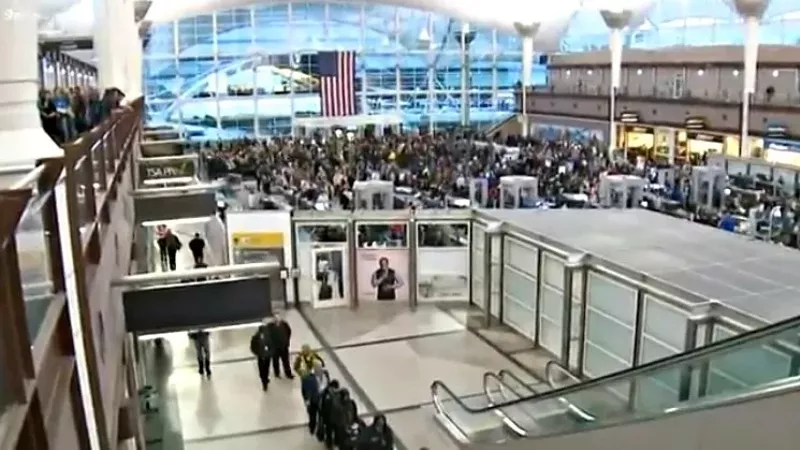 Image: A look inside Denver International Airport prior to the pandemic.