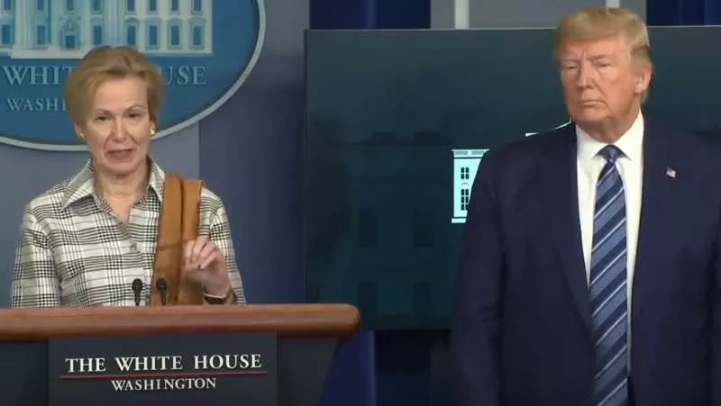 Image: Dr. Deborah Birx, with President Donald Trump, has identified Colorado as one of the next big areas of national concern.