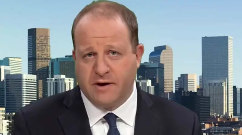 Image: Colorado Governor Jared Polis during a recent appearance on MSNBC.