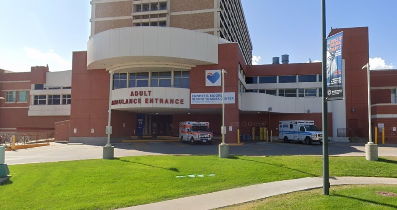 The emergency entrance at Denver Health.
