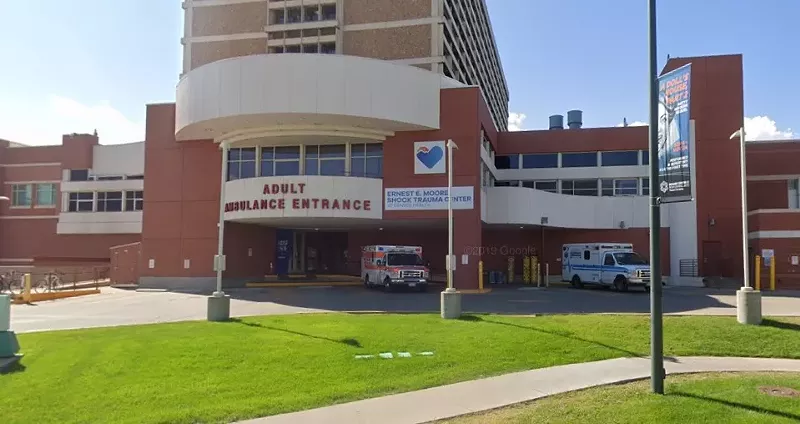 Image: The emergency entrance at Denver Health.