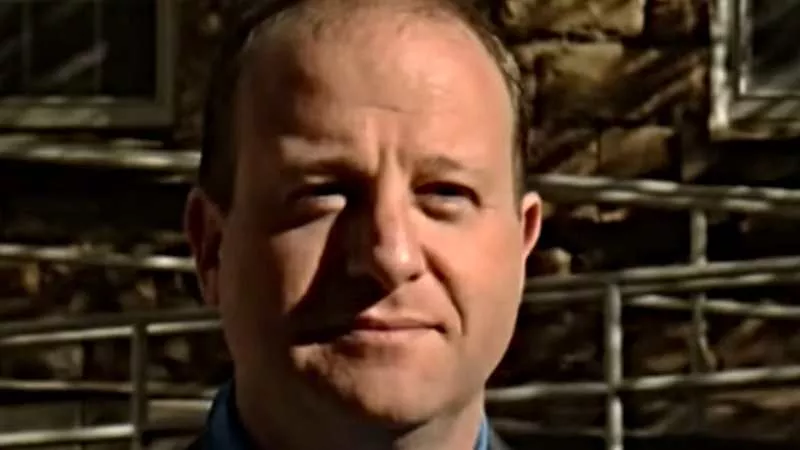 Image: Colorado Governor Jared Polis during an interview with KOAA.