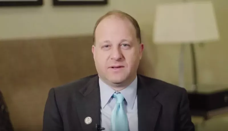 Image: Governor Jared Polis during a previous interview with NBC News.