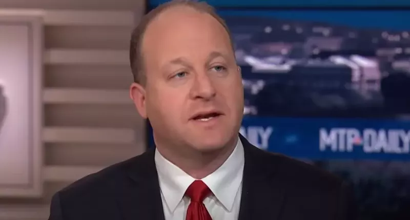 Image: Colorado Governor Jared Polis during a previous appearance on MSNBC.