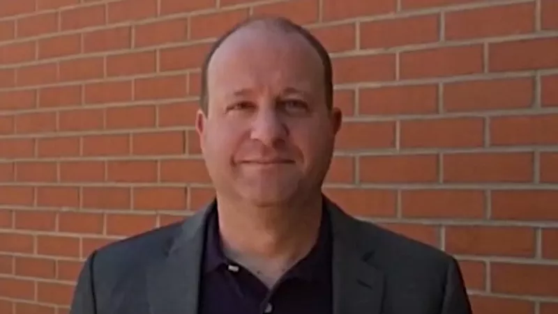 Image: Governor Jared Polis celebrating Colorado Day in a video promoting History Colorado.