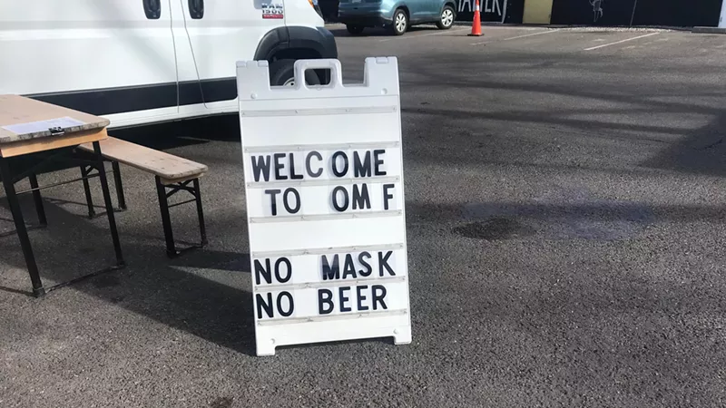 Image: Signs like this one outside a RiNo eatery could soon become a thing of the past.