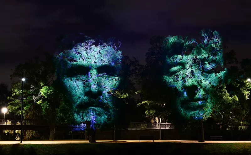 Image: Craig Walsh’s Monuments Will Light Up Trees in Breckenridge for BIFA