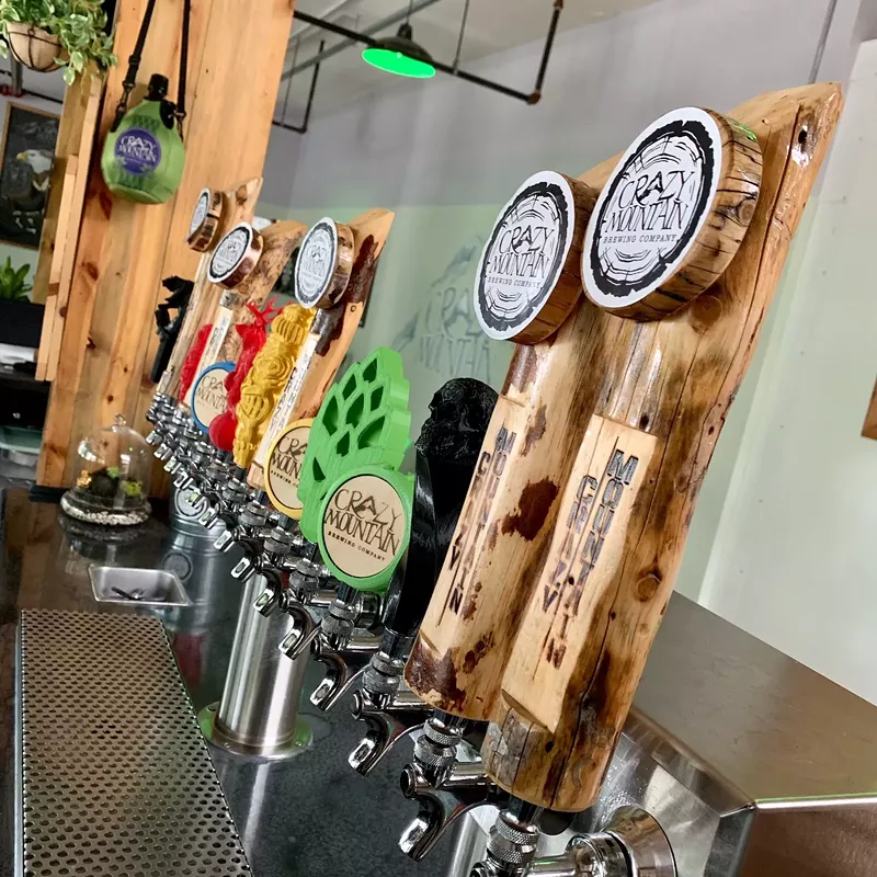 Image: Brewery tap handles.