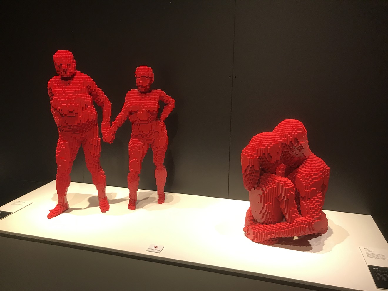 Nathan Sawaya's LEGO people are more intimate than actual humans at the Denver Museum of Nature & Science.