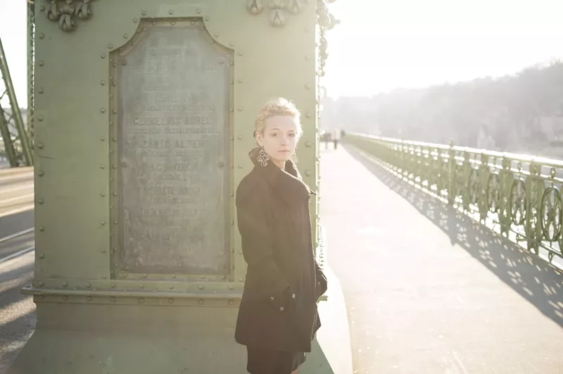 Image: Denver professor and poet Cristina Bejan in Budapest.