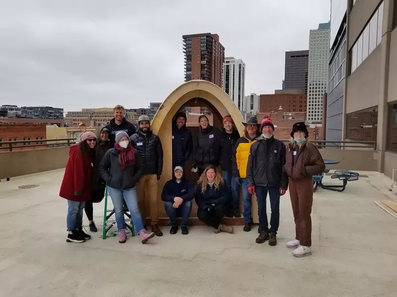 Image: CU Denver architecture students believe this new dwelling unit could be a game-changer for safe-camping sites.