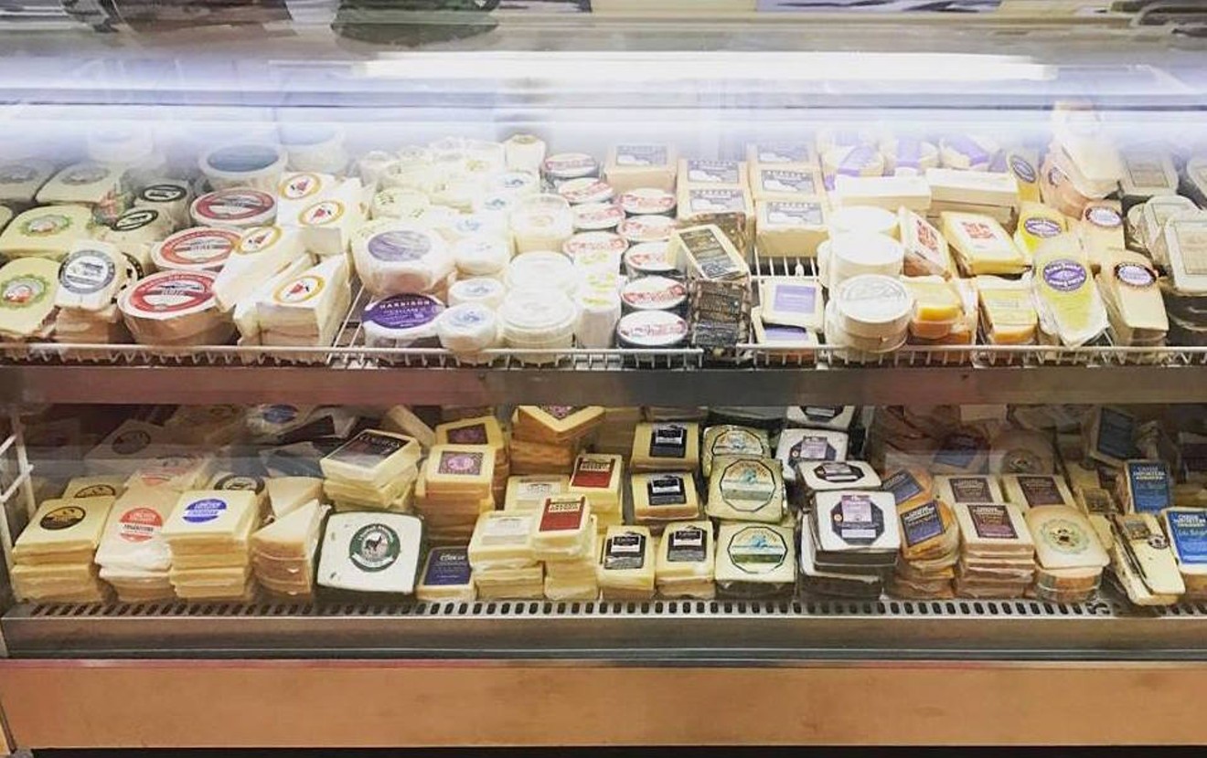 The cheese case at Curds.
