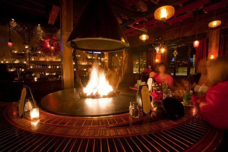 Image: The Matador's indoor fire pit is not to be trifled with.
