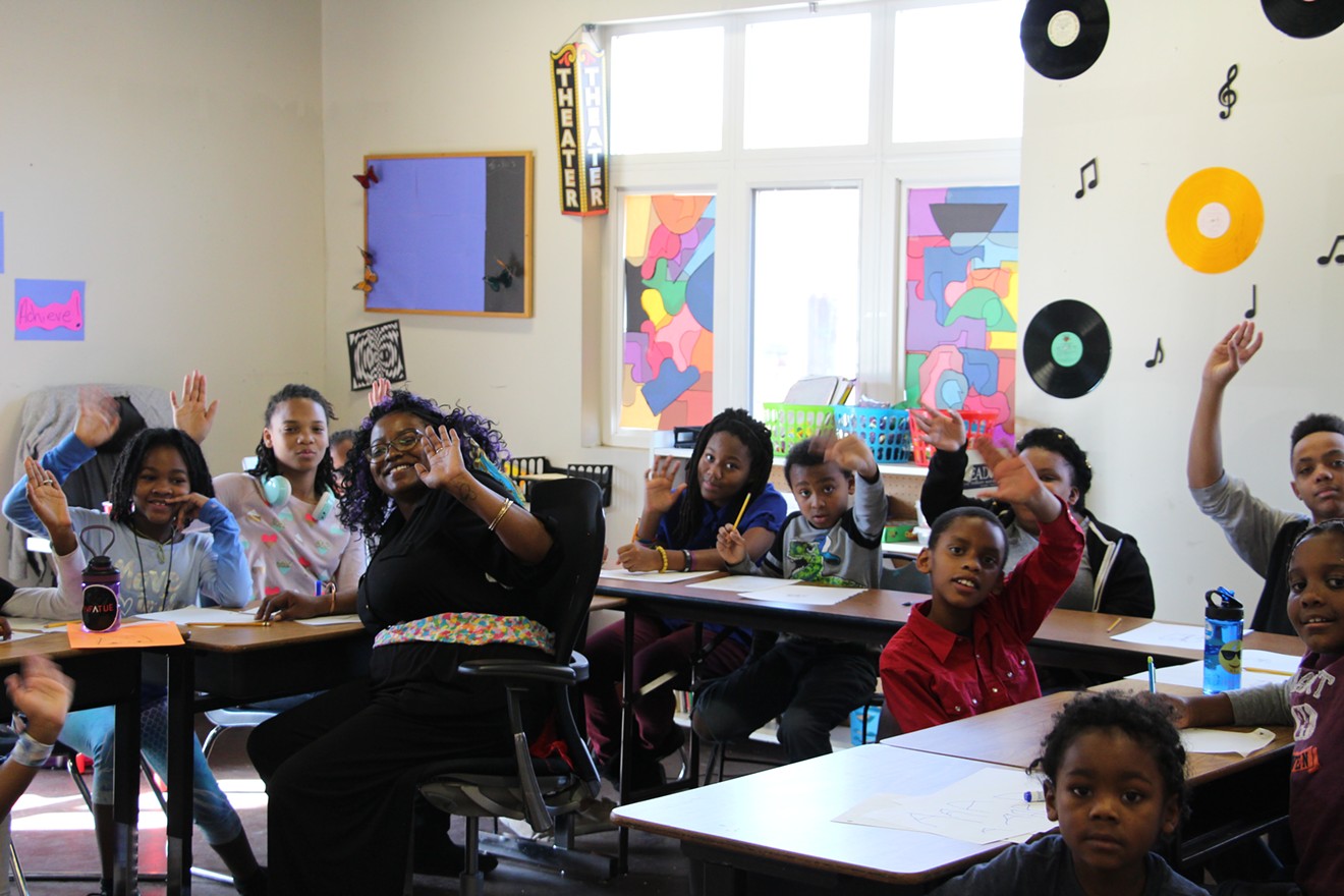 A classroom at Tubman Hilliard Global Academy.