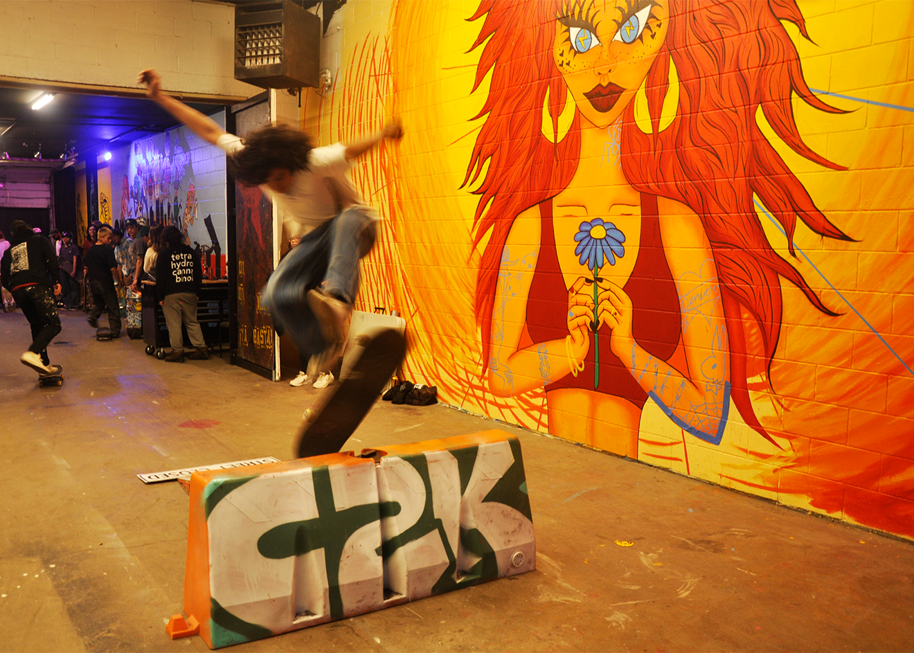 Skaters shred at D3's Sorry Mom deck release party.