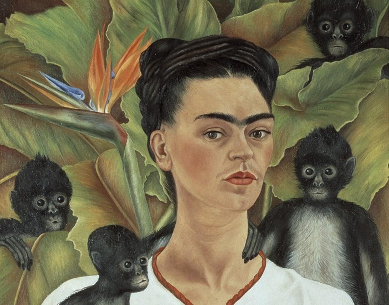 "Self-Portrait With Monkeys," by Frida Kahlo.