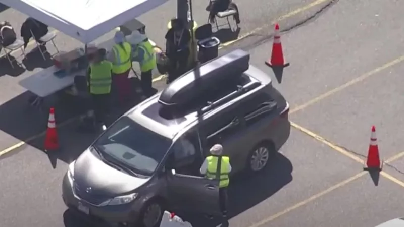 Image: Vaccinations at Dick's Sporting Goods Park have started up again following a pause on April 7.