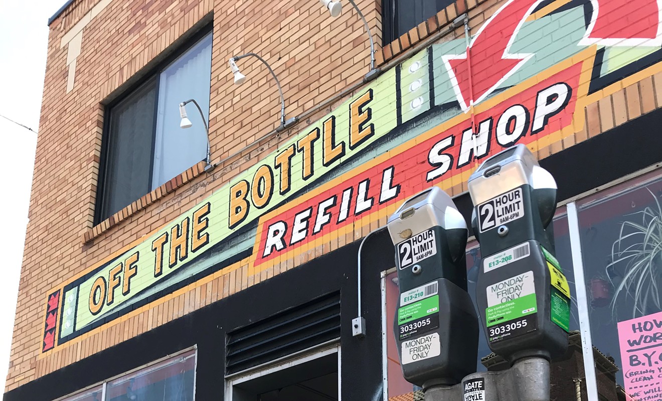 The new refill shop is located next to City, O' City and Make, Believe Bakery.