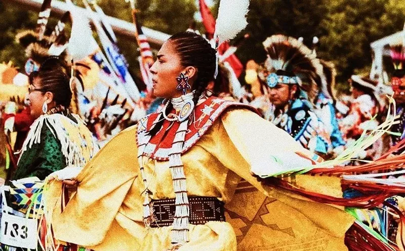 Image: Dance Revolution: Fancy Shawl Dancing Meets Ballet at Denver March Powwow