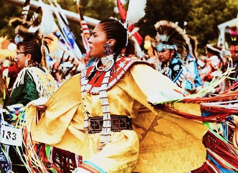 Image: Fancy shawl dancing and classical ballet will come together at the Denver March Powwow.