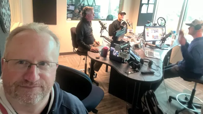 Image: Darren "D-Mac" McKee shared this selfie of his November 1 debut on Altitude Sports Radio.