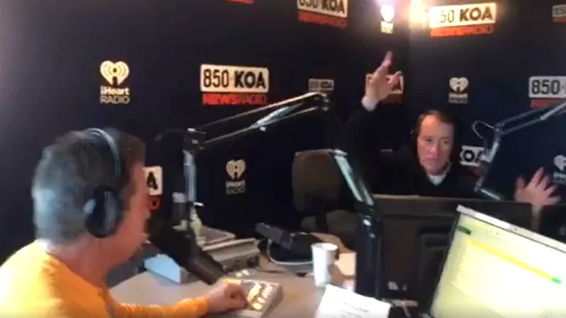Image: Rick Lewis and Dave Logan as seen on yesterday's edition of Lewis & Logan. Additional photos and video below.
